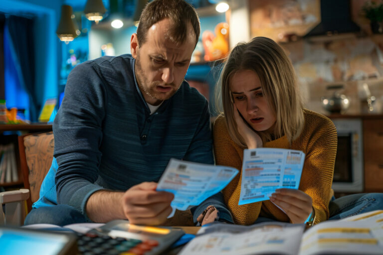 Business owner discussing non-recourse factoring for bad debt protection