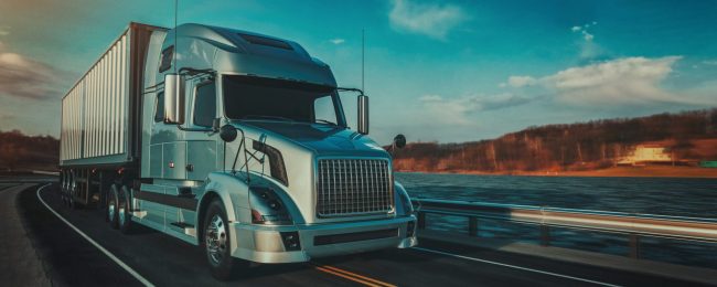 Photo of blue truck illustrates blog: "Top 15 Websites for Truckers: a Definitive List"